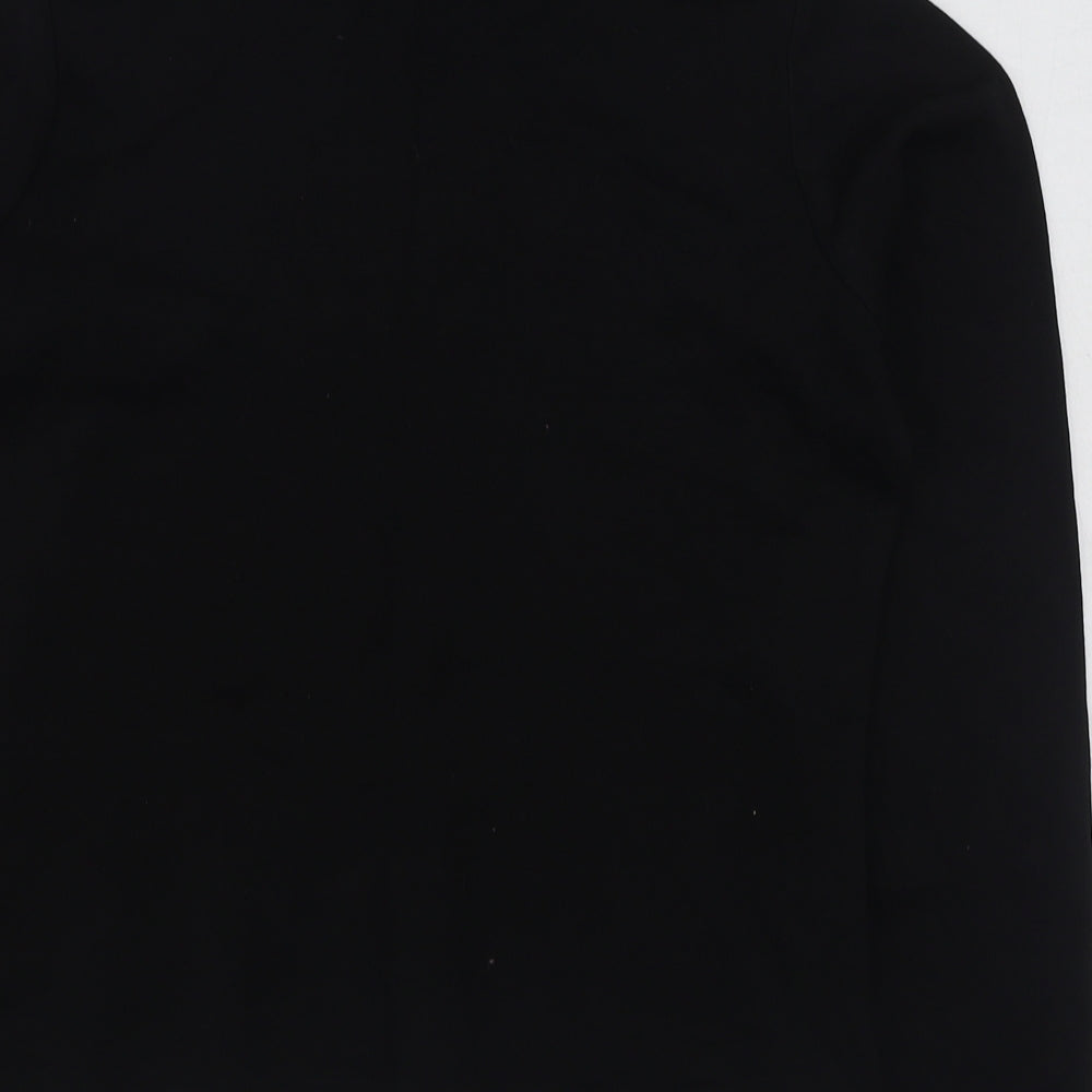 EWM Womens Black Cotton Pullover Sweatshirt Size S Pullover