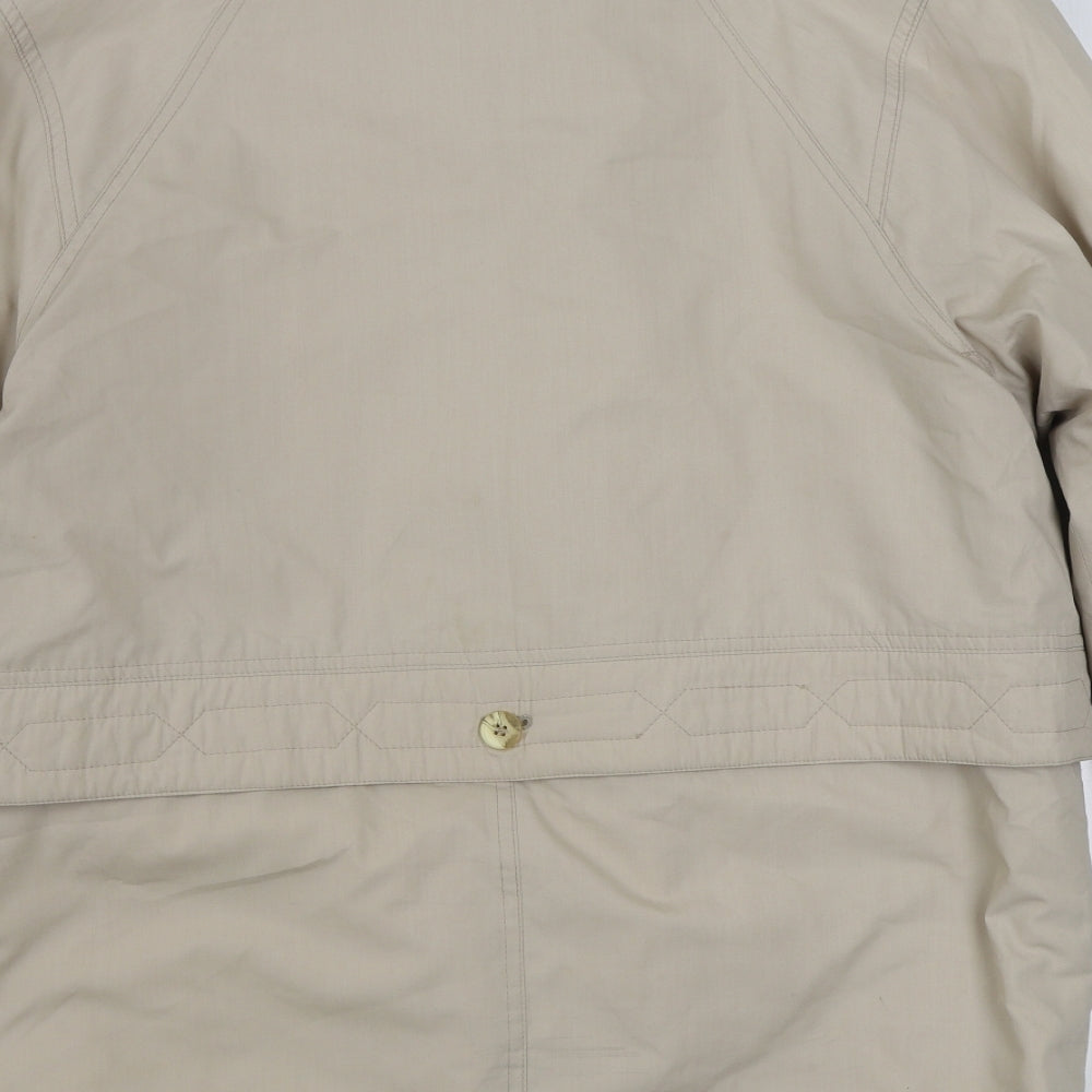 House of Fraser Womens Beige Jacket Size 14 Zip