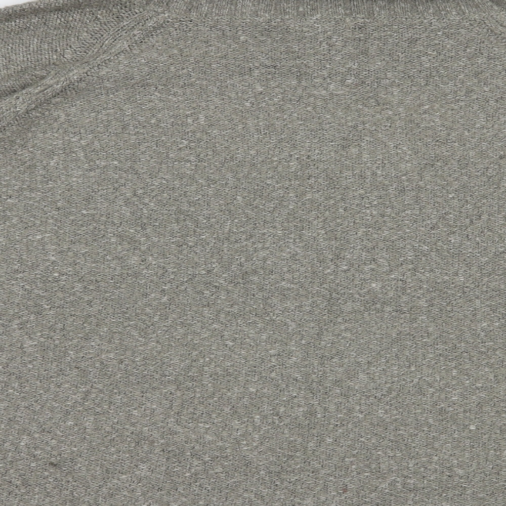 H&M Womens Grey Roll Neck Acrylic Pullover Jumper Size XL
