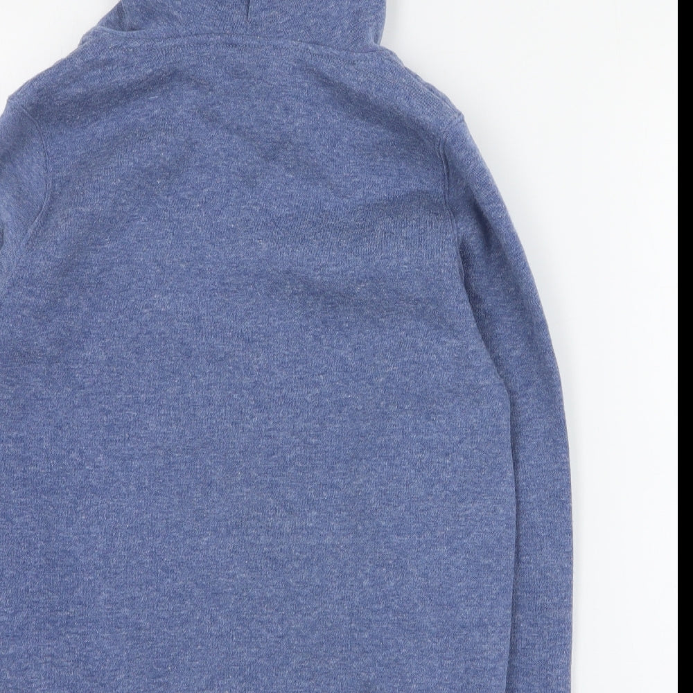 Lee Cooper Boys Blue Polyester Pullover Hoodie Size M Pullover