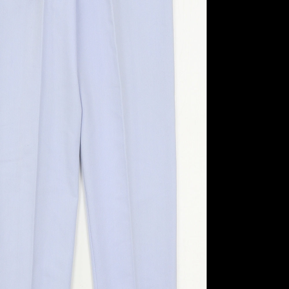 Password Womens Blue Polyester Trousers Size 10 L28 in Regular