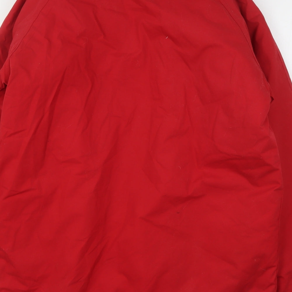 Essentials Womens Red Overcoat Coat Size 10