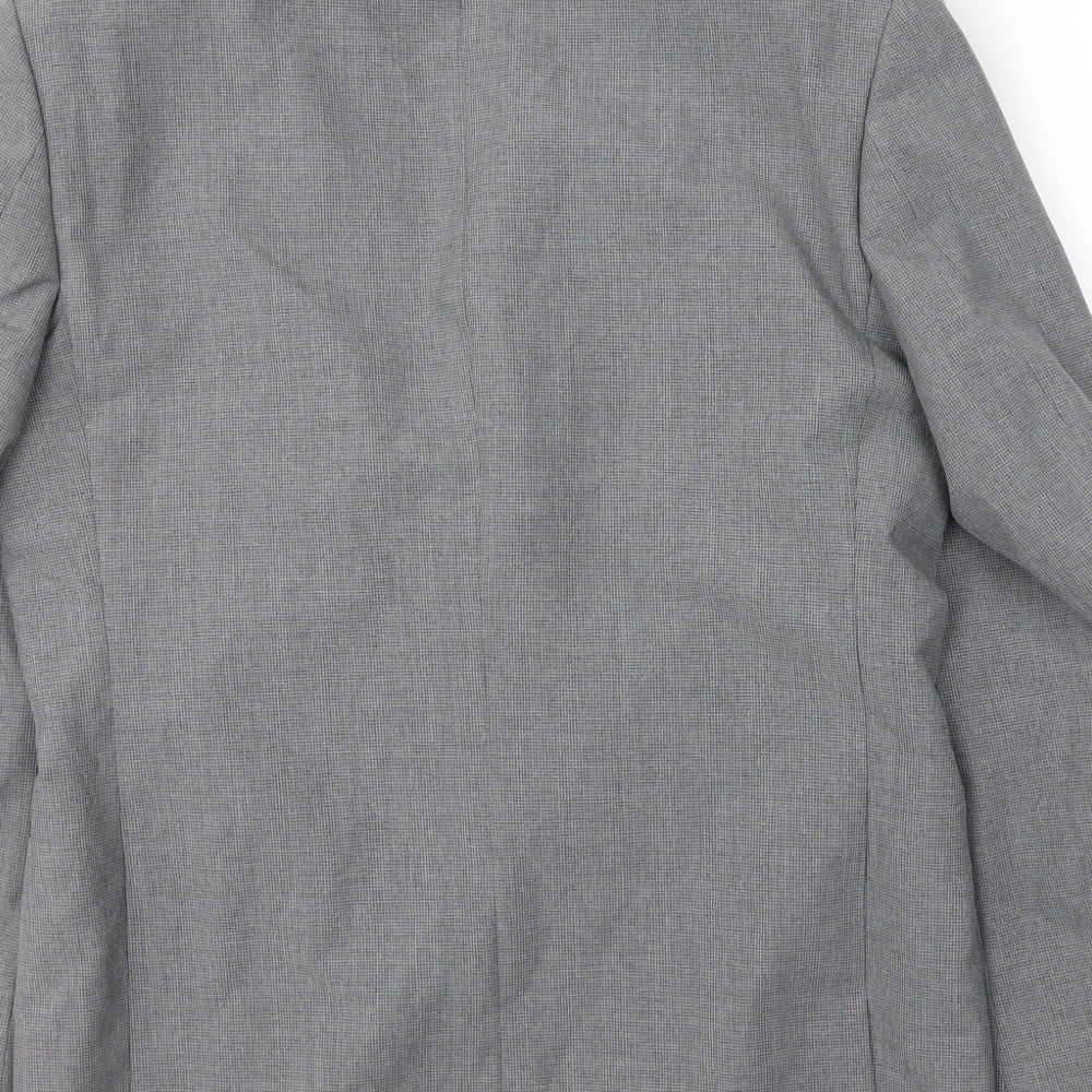 SCOTT&TAYLOR Mens Grey Polyester Jacket Suit Jacket Size M