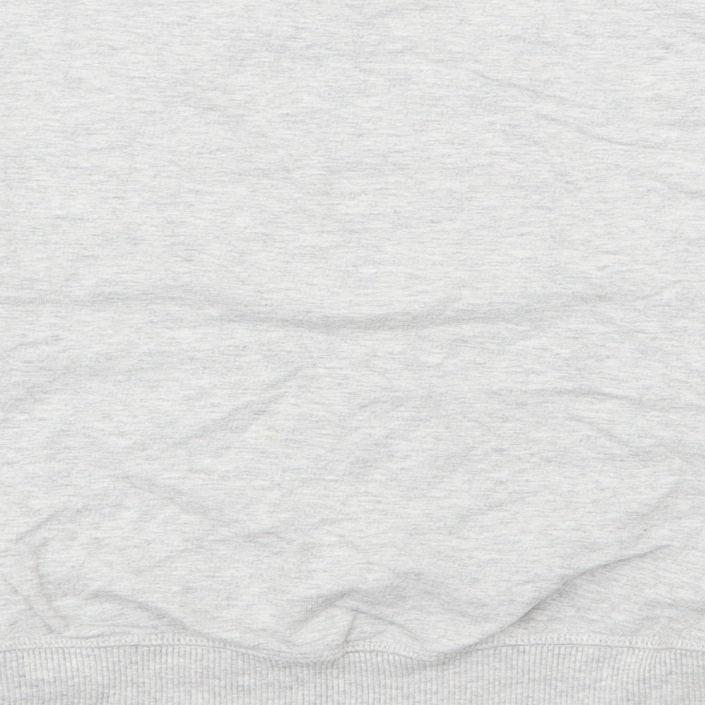 NEXT Girls Grey Cotton Pullover Sweatshirt Size 8 Years - Bunny Rabbit
