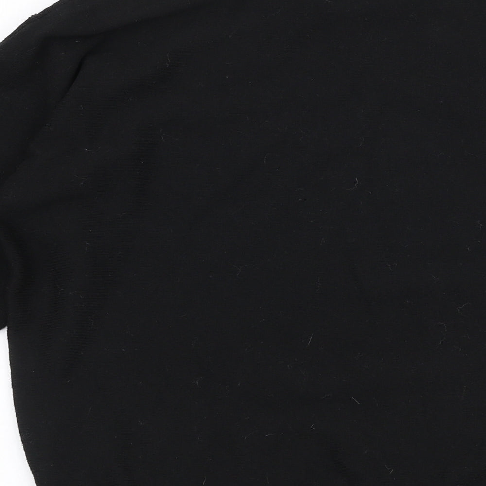 Primark Womens Black Round Neck Polyester Pullover Jumper Size M