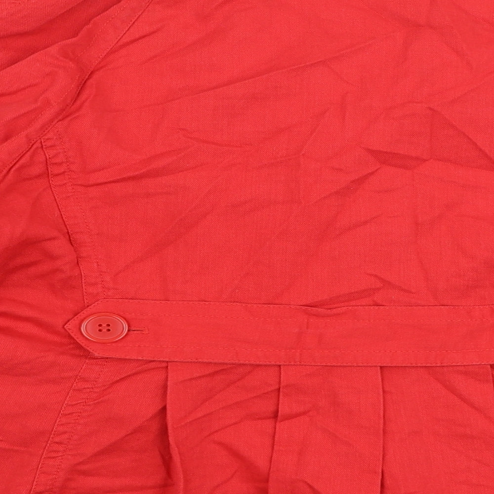 Marks & Spencer Womens Red Jacket Size 16 Button