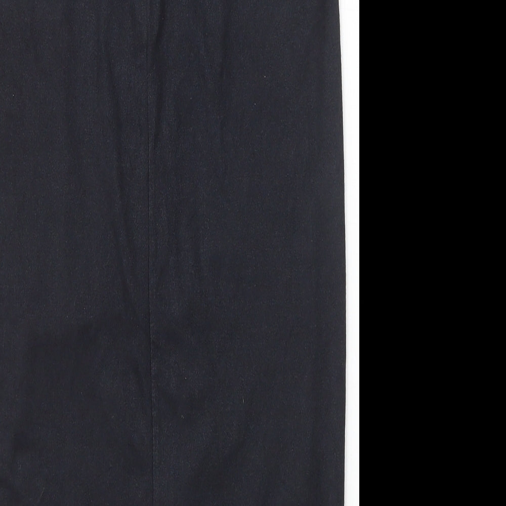 Hot Miami Styles Womens Black Polyester Tulip Skirt Size S Zip