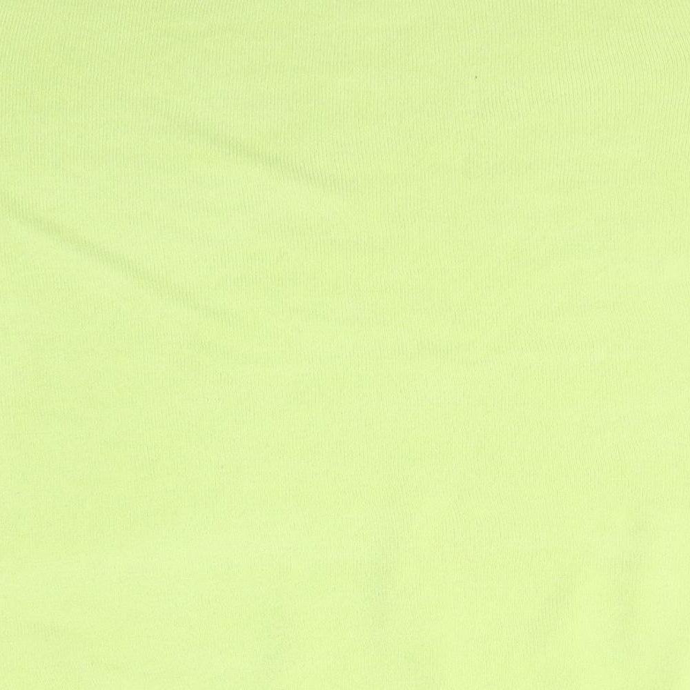Pure & Natural Womens Green Scoop Neck Acrylic Pullover Jumper Size M