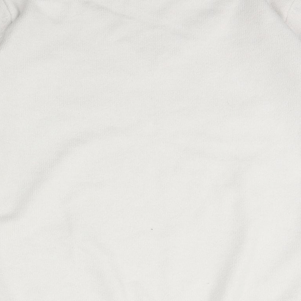 Klass Womens Ivory Mock Neck Viscose Pullover Jumper Size M