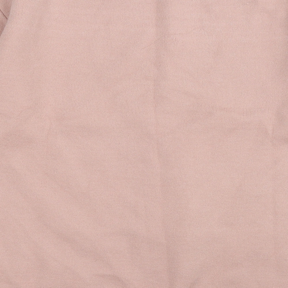 Primark Womens Pink Round Neck Polyester Pullover Jumper Size 2XS