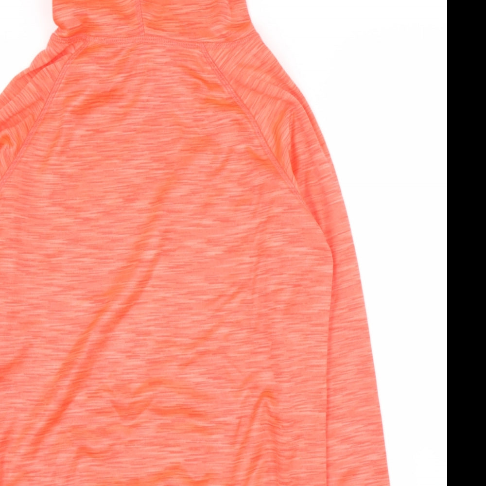 Dunnes Stores Boys Orange Polyester Pullover Hoodie Size S