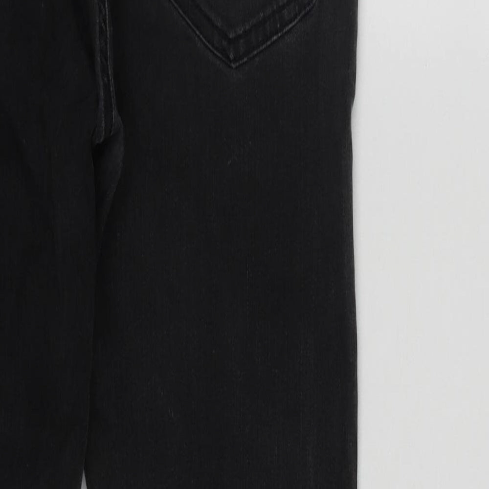 Topman Mens Black Cotton Skinny Jeans Size 32 in L29 in Regular Zip