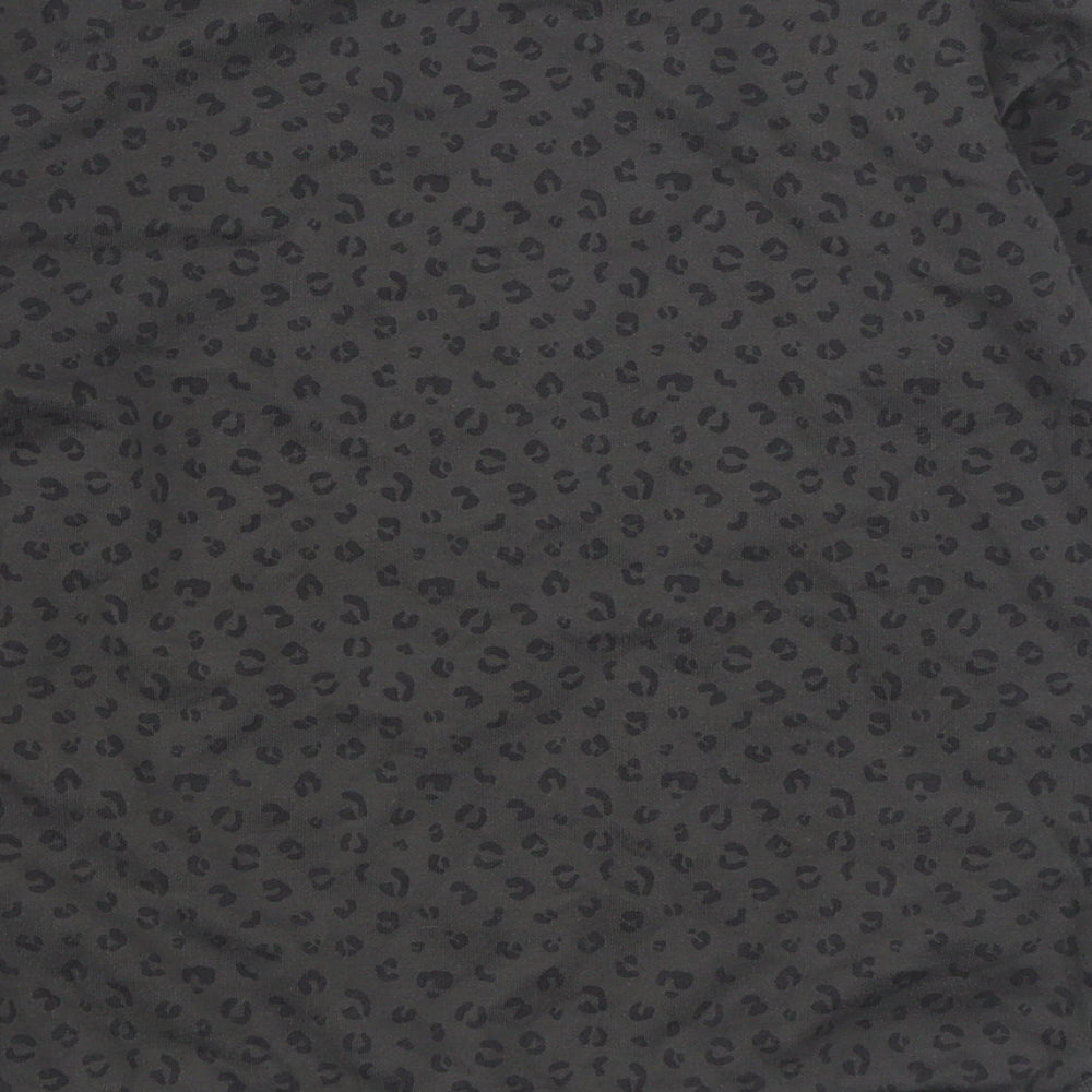 Primark Girls Grey Animal Print Cotton Pullover Sweatshirt Size 10-11 Years Pullover