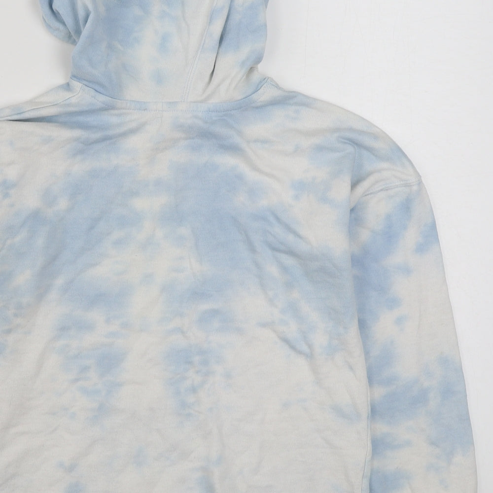 Jollie & Joy Womens Blue Cotton Pullover Hoodie Size S Pullover