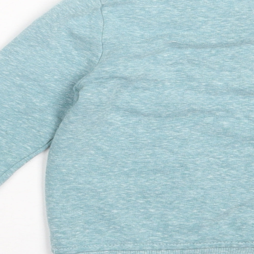 George Boys Blue Polyester Basic Casual Size 2 Years Crew Neck Pullover