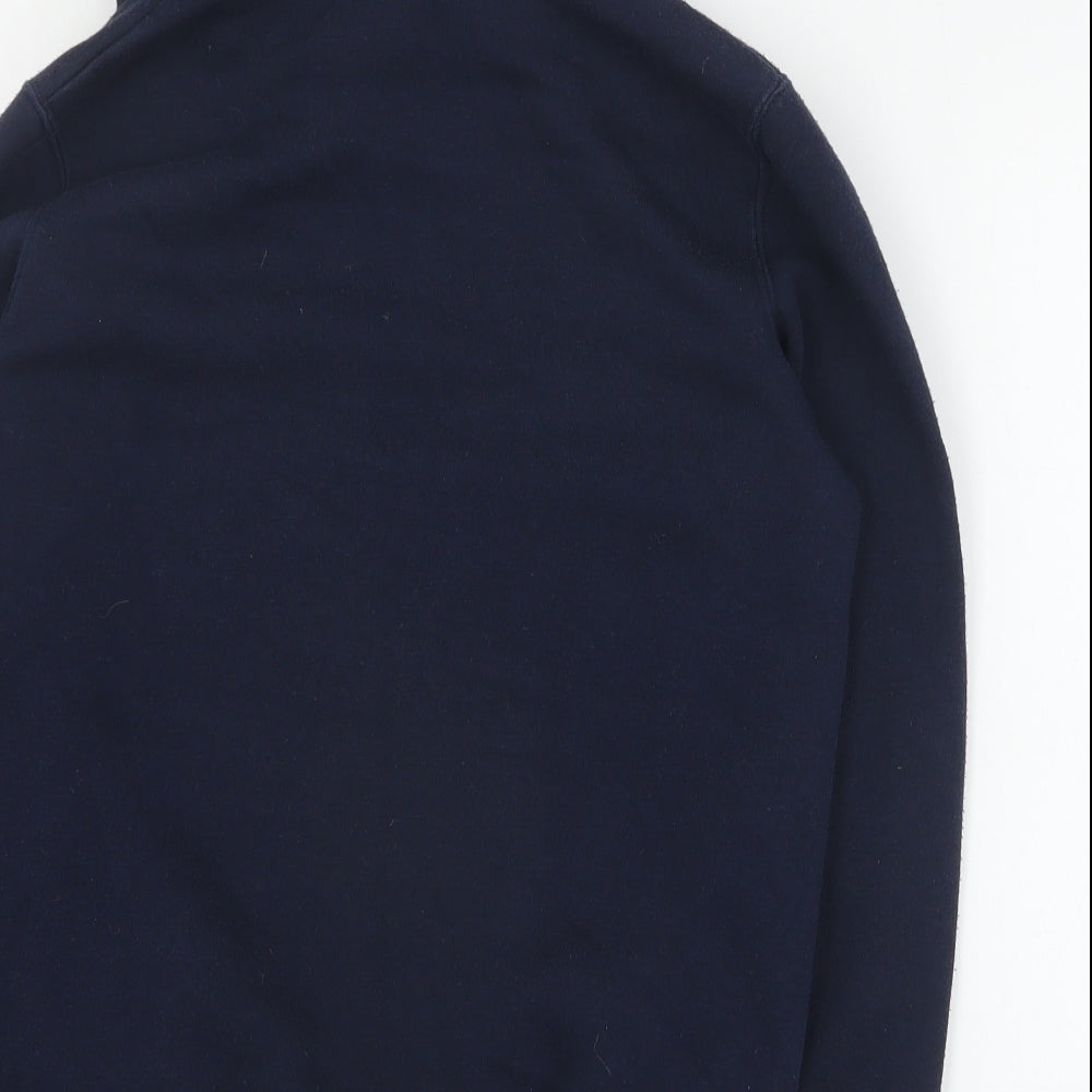 Lee Cooper Boys Blue Polyester Pullover Hoodie Size M Pullover