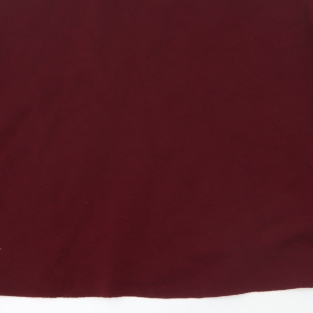 Primark Womens Red Polyacrylate Fibre Pullover Sweatshirt Size M Pullover - Cropped