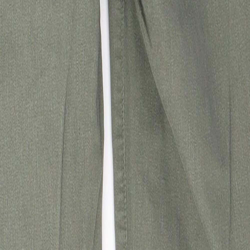 New Look Womens Green Cotton Skinny Jeans Size 8 L27 in Regular Button