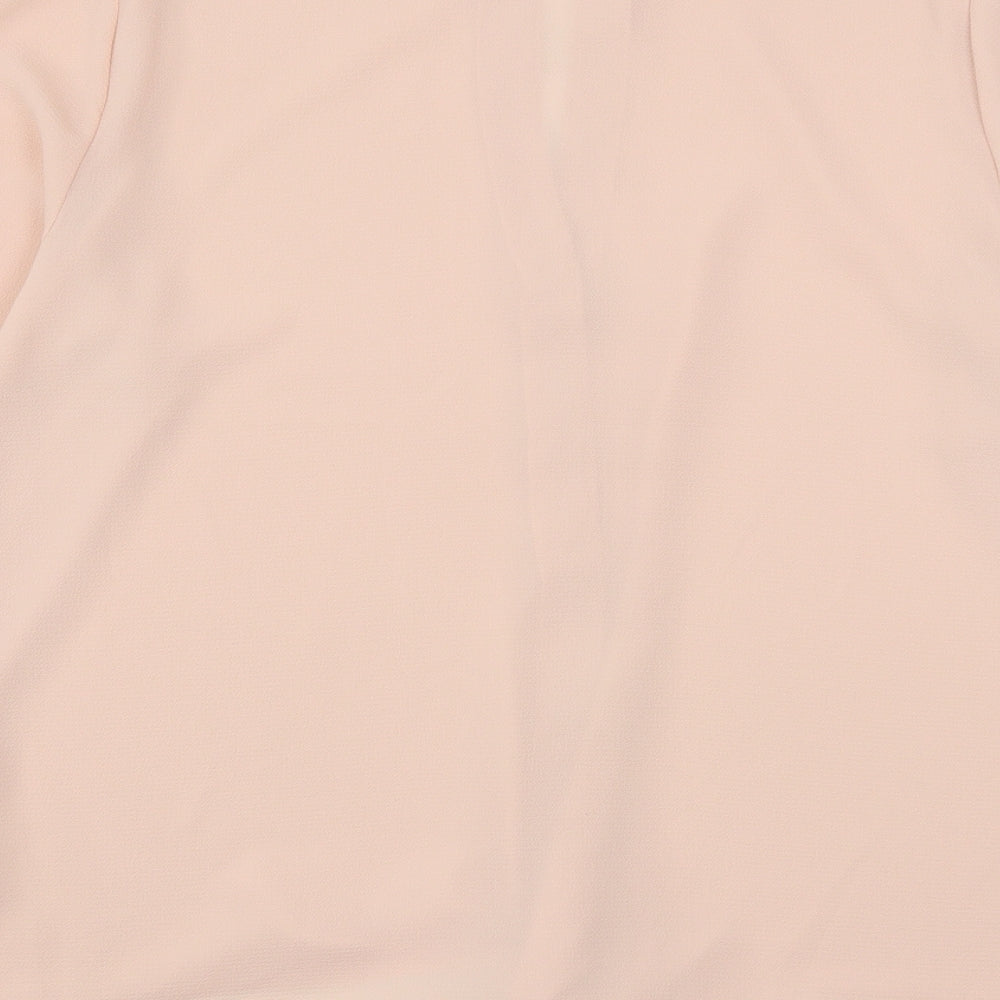 Atmosphere Womens Pink Polyester Basic Blouse Size 16 V-Neck