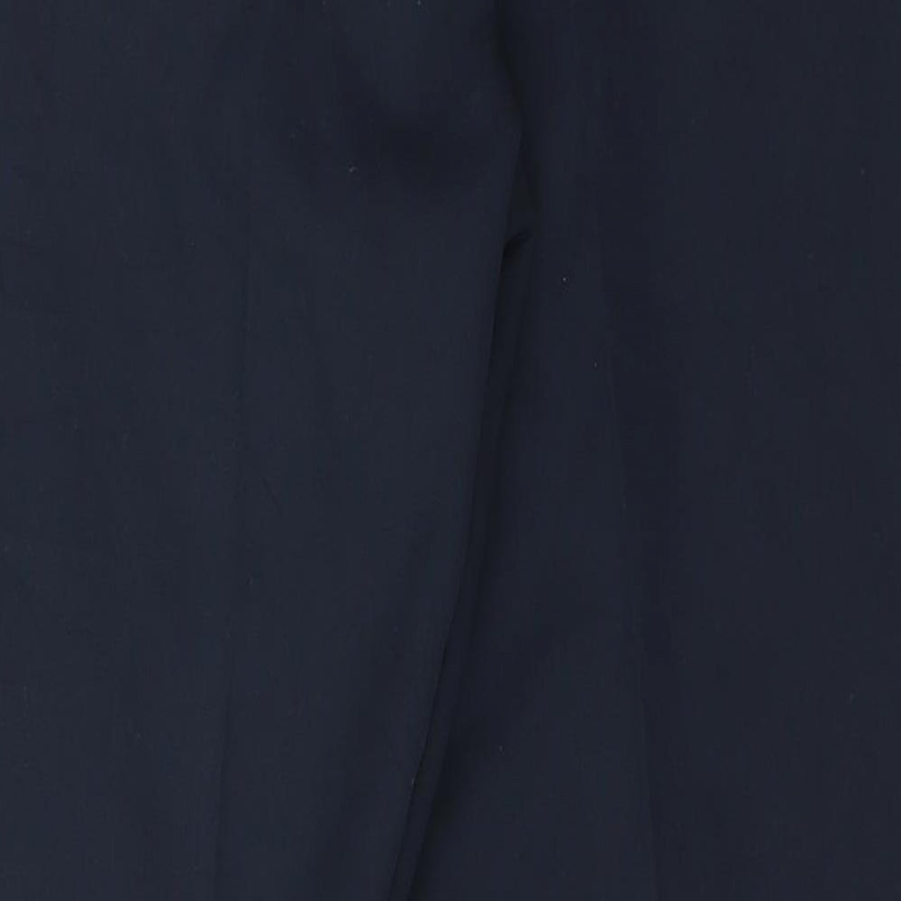 Atmosphere Womens Blue Polyester Carrot Trousers Size 12 L26 in Regular Hook & Eye