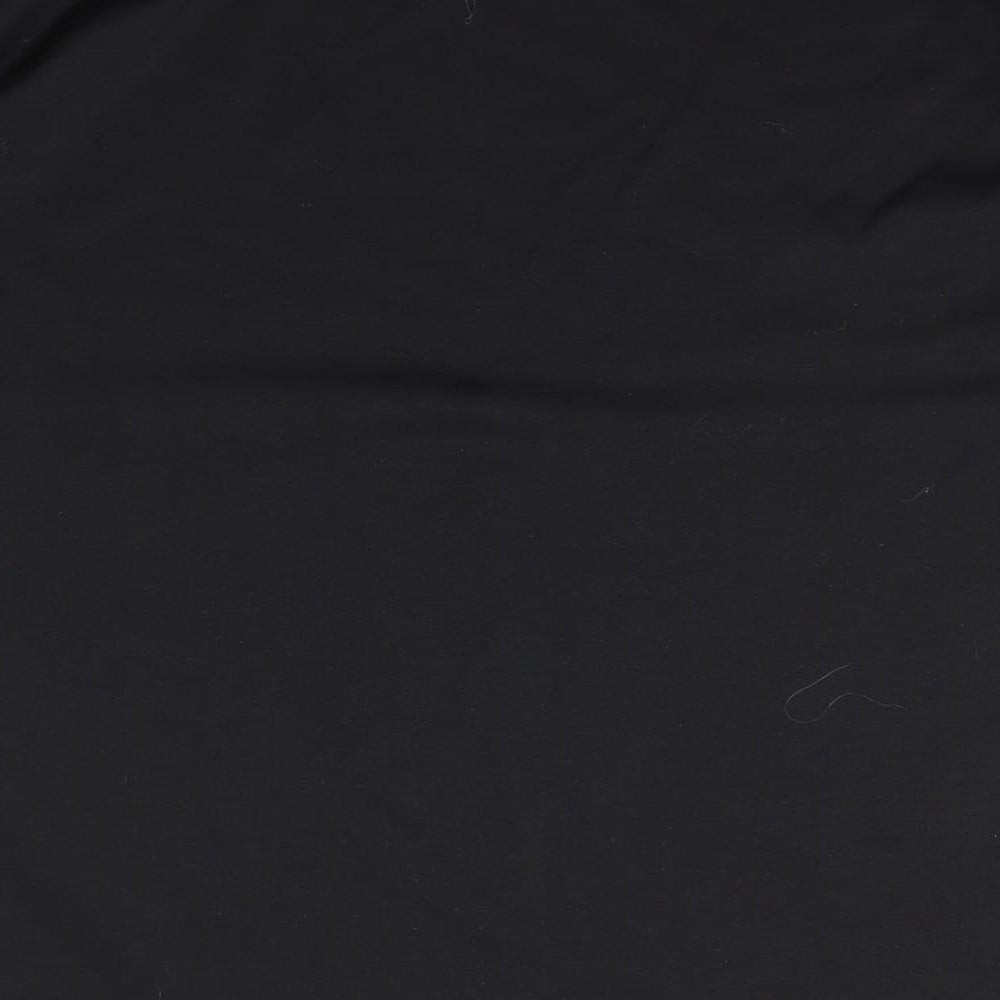 Papaya Womens Black Scoop Neck Polyester Pullover Jumper Size 14