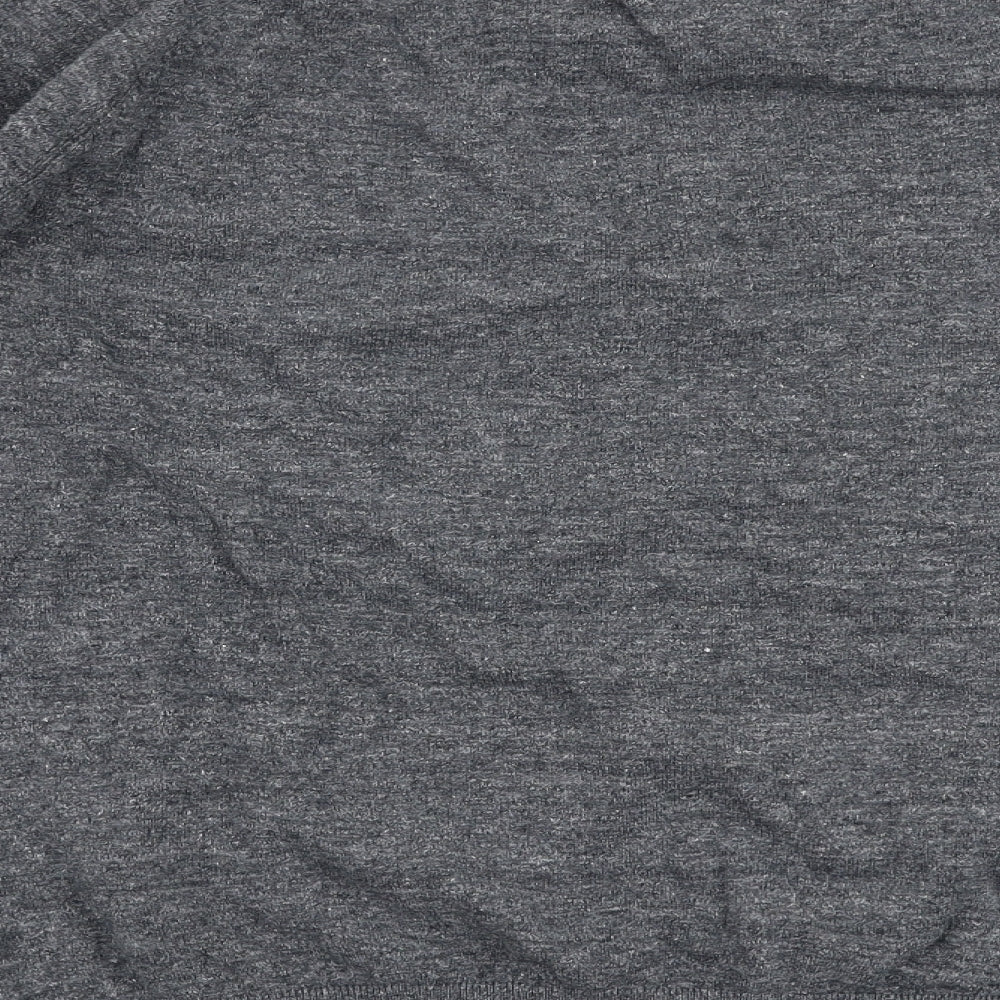 Threadbare Mens Grey Round Neck Cotton Pullover Jumper Size XL