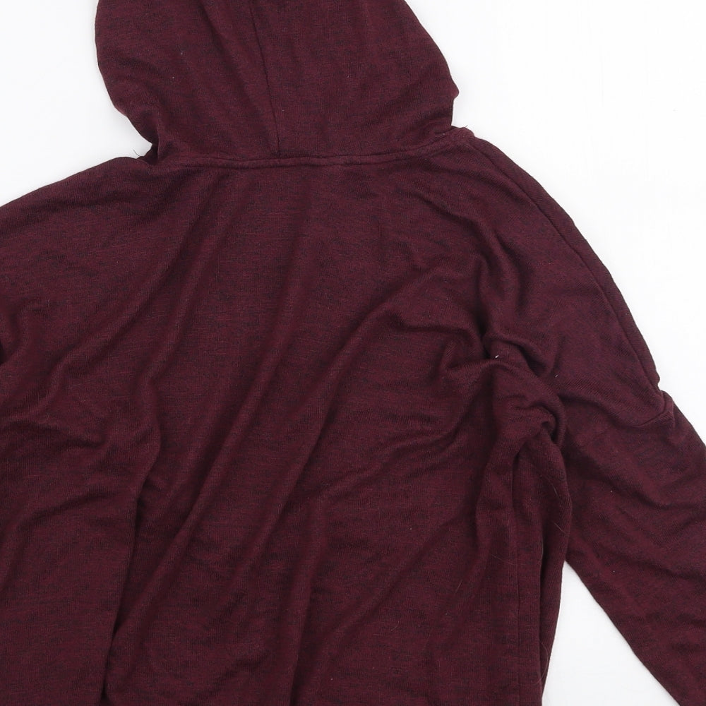 H&M Girls Red Viscose Pullover Hoodie Size 11-12 Years Pullover