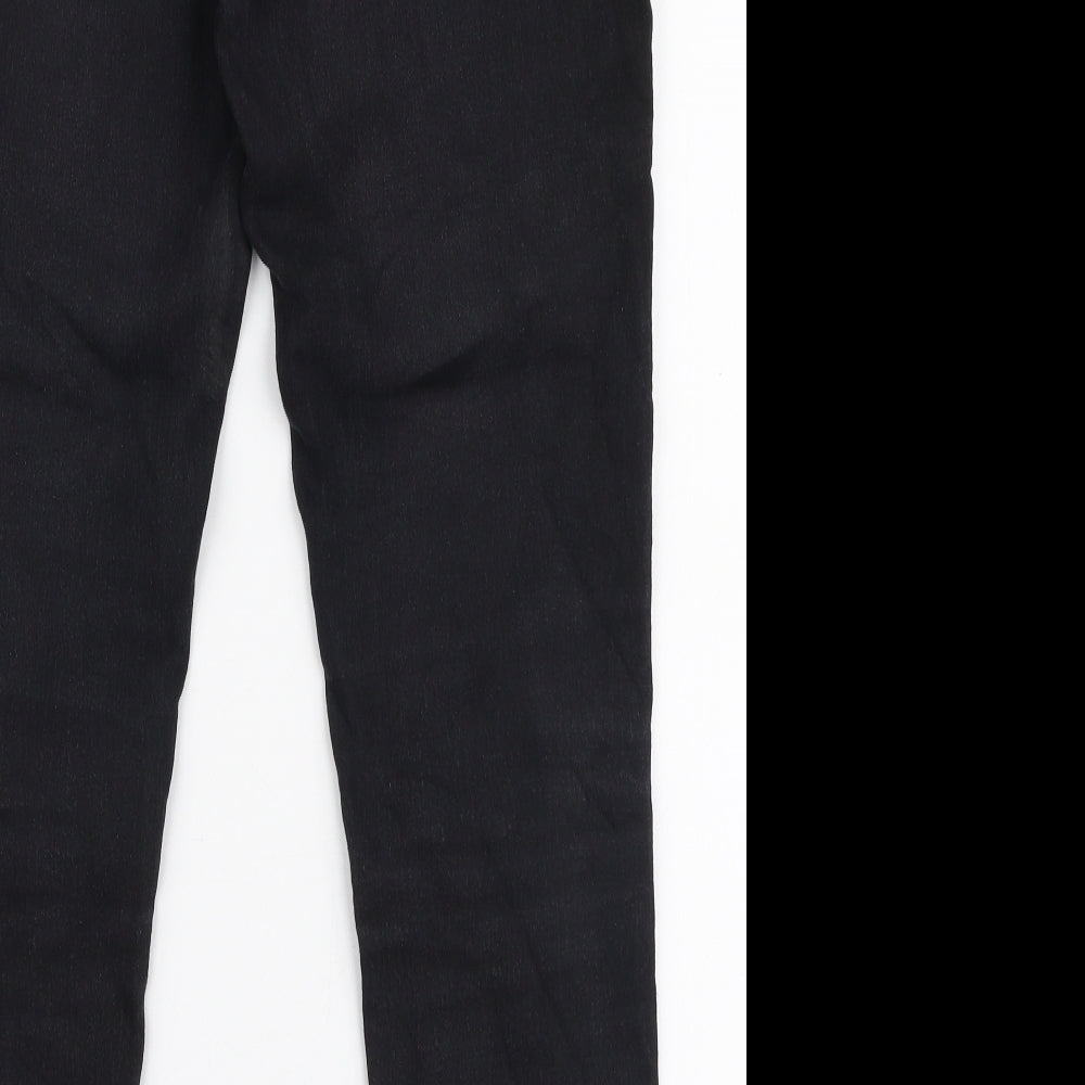 Denim Co Womens Black Cotton Skinny Jeans Size 12 L27 in Slim Zip