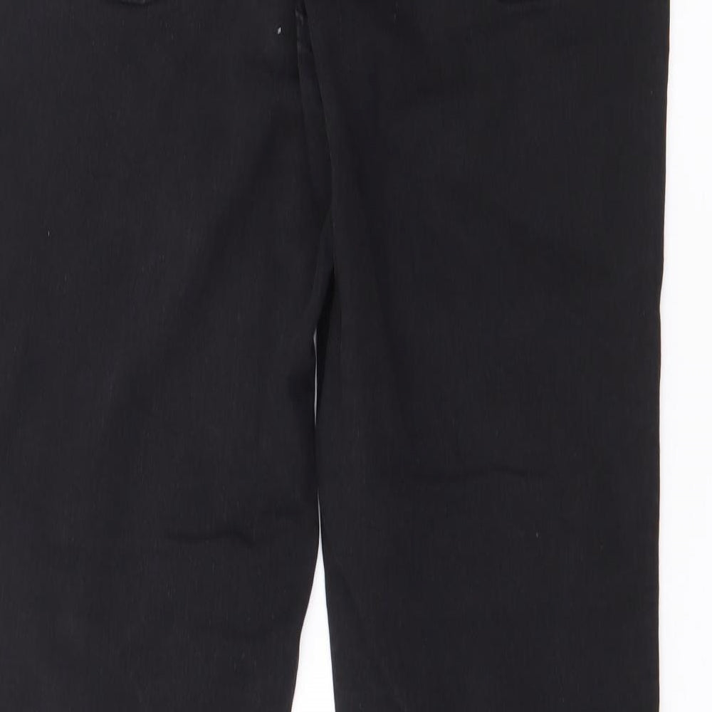 Dorothy Perkins Womens Black Cotton Skinny Jeans Size 12 L29 in Regular