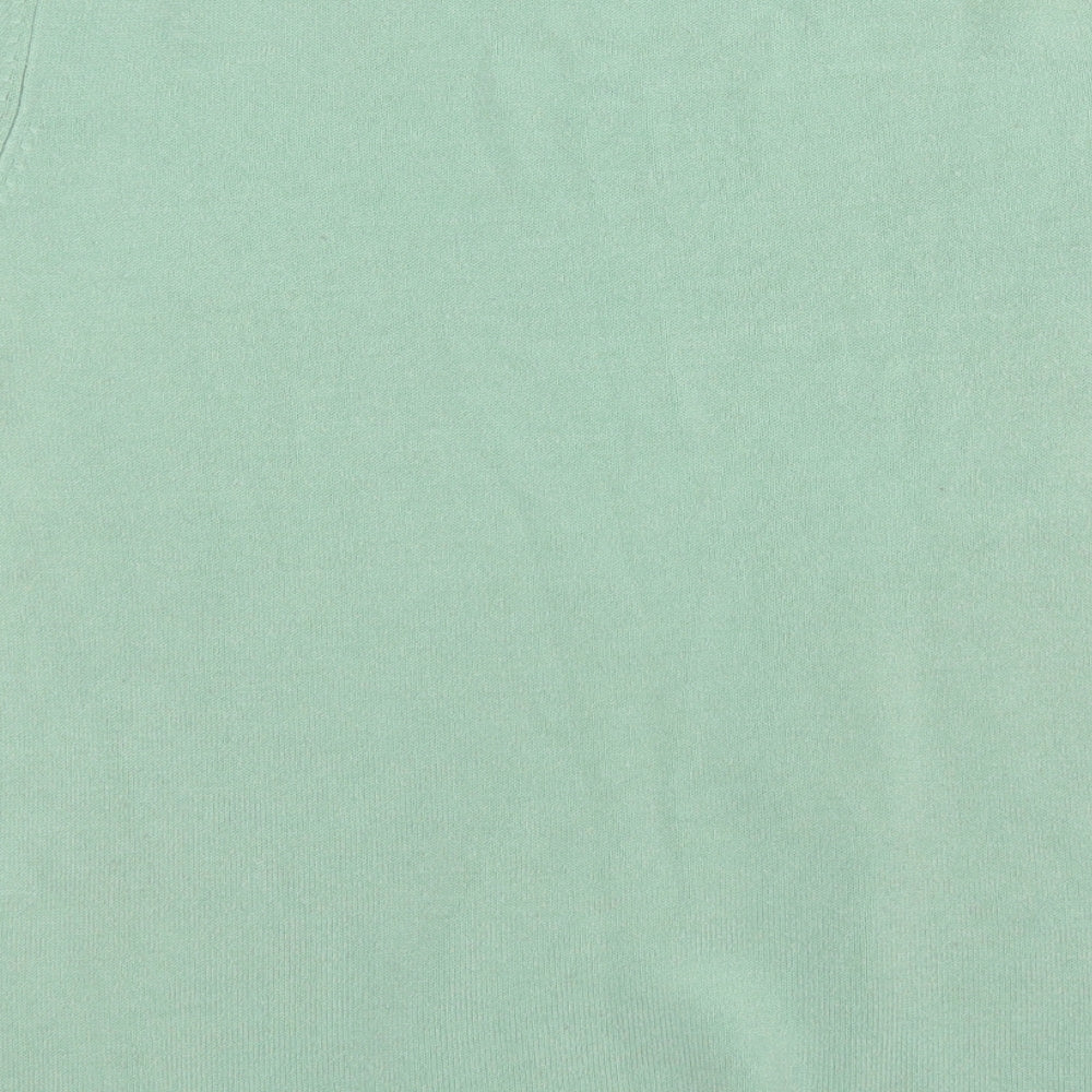Papaya Womens Green Round Neck Acrylic Pullover Jumper Size 16