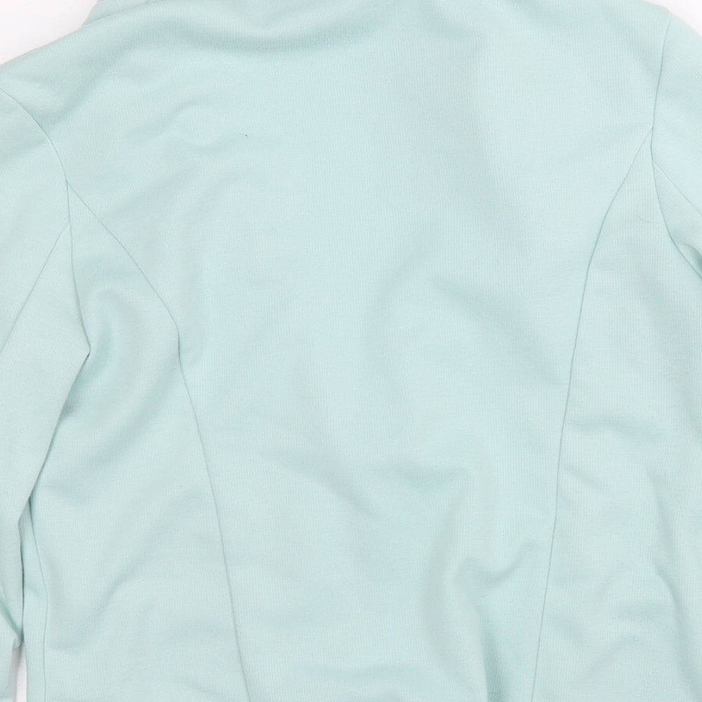 New Look Womens Blue Jacket Coatigan Size 10 Hook & Eye
