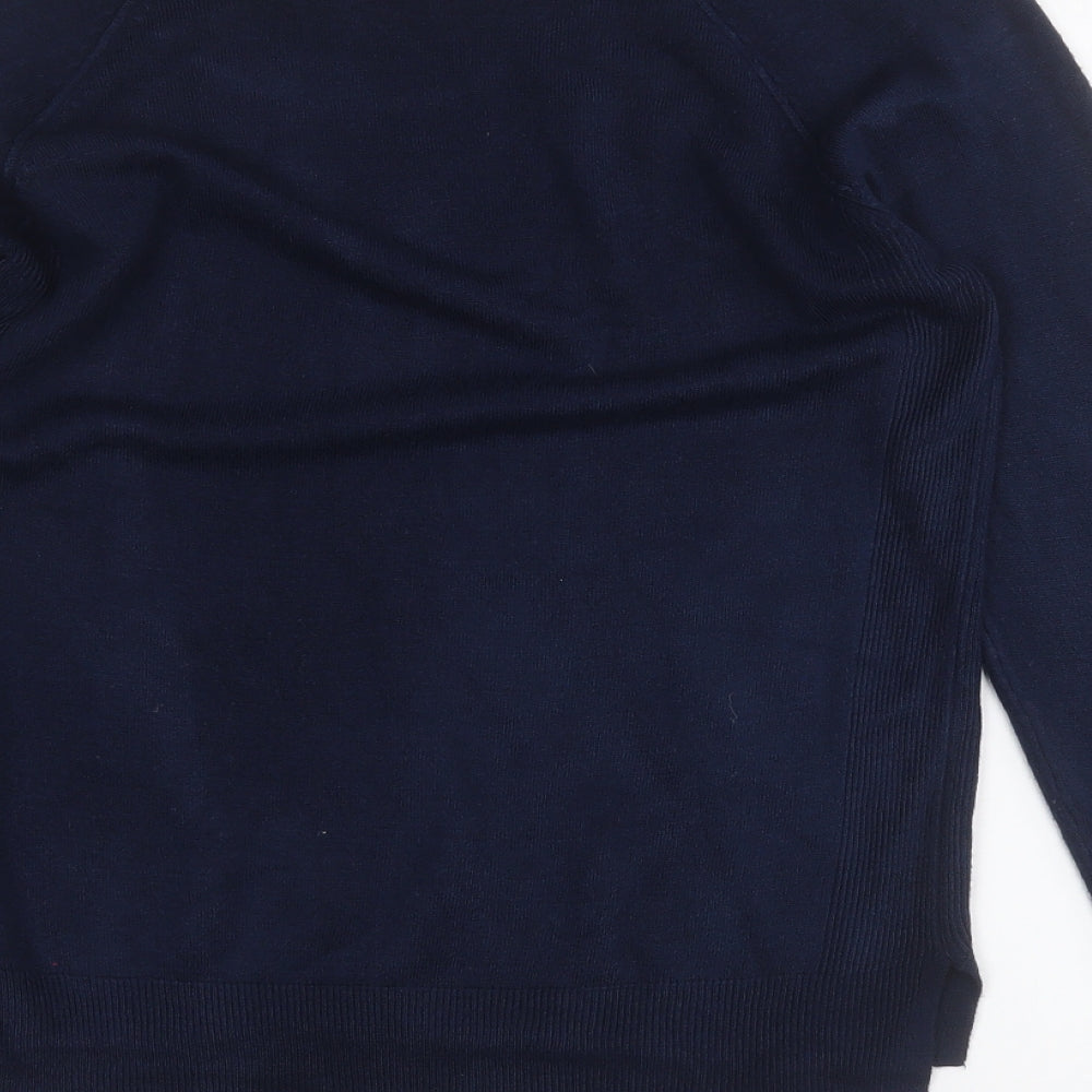 Atmosphere Womens Blue Round Neck Acrylic Pullover Jumper Size 12