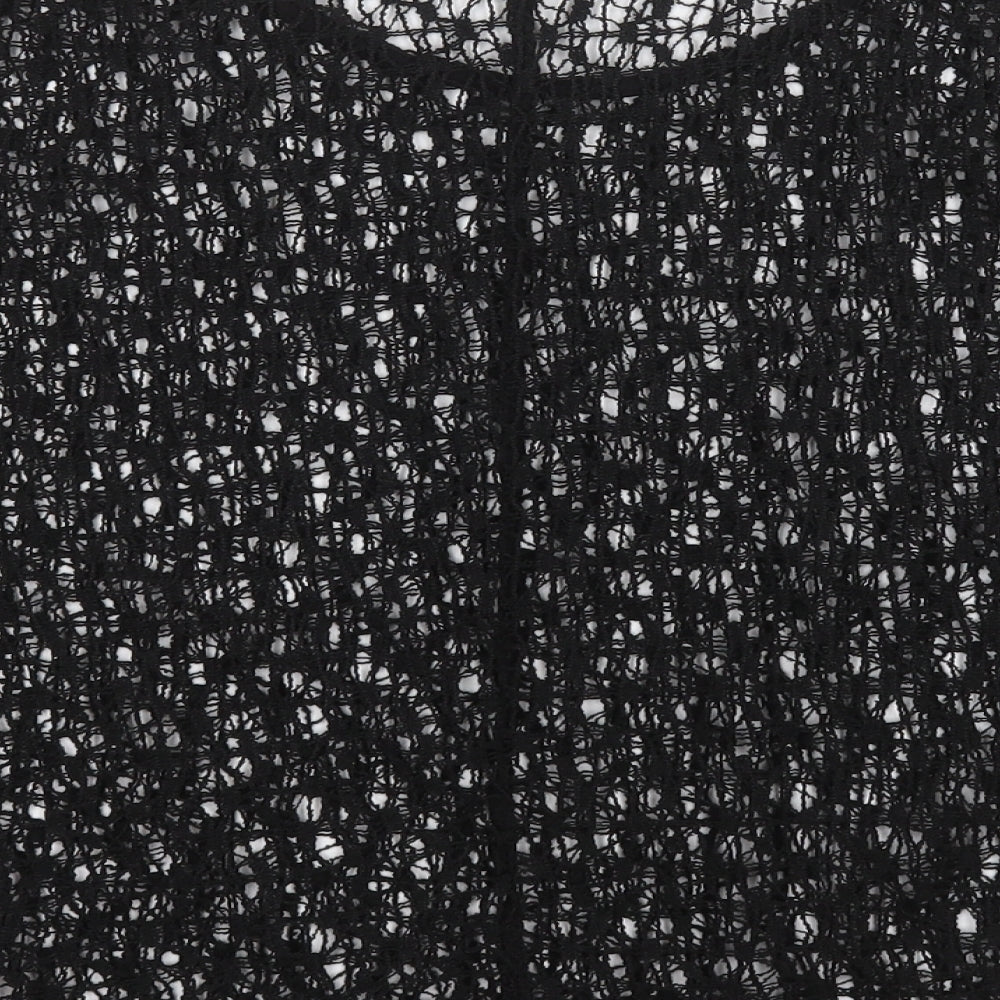 NEXT Womens Black Round Neck Polyester Pullover Jumper Size 14