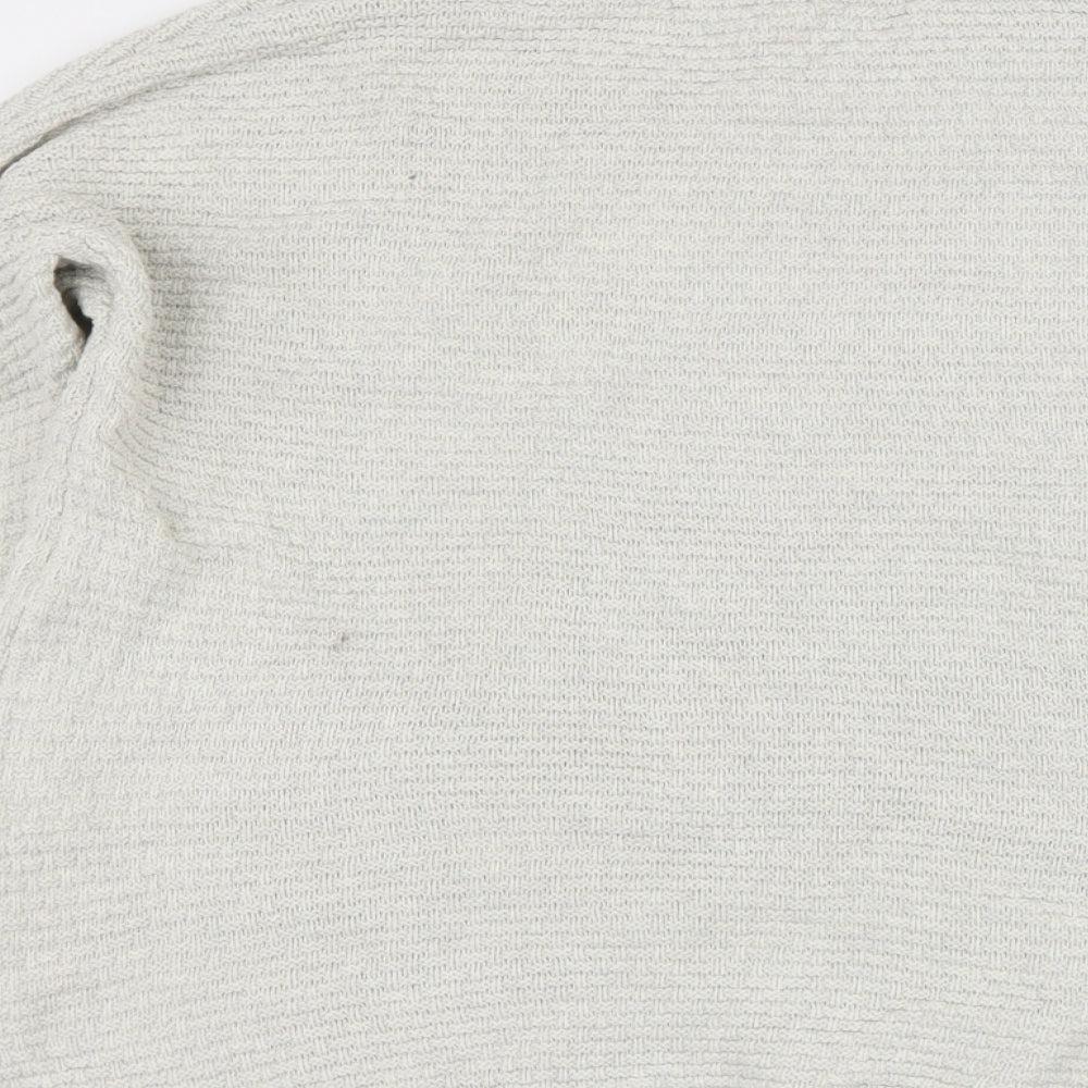 Dickens & Jones Mens Beige Round Neck Cotton Pullover Jumper Size S