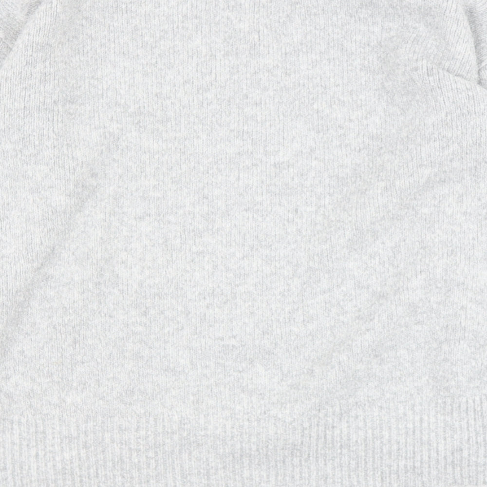 george Womens Grey Round Neck Polyester Pullover Jumper Size M