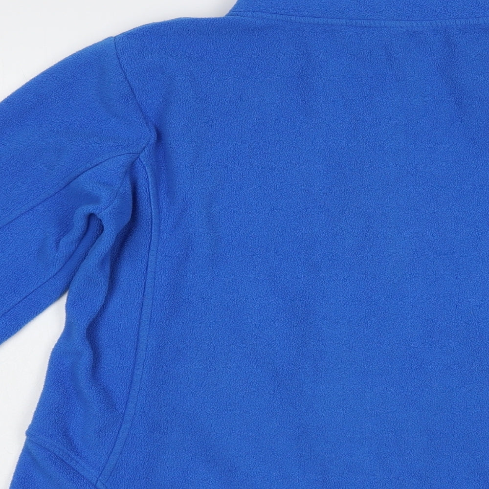 Venice Beach Womens Blue Polyester Full Zip Sweatshirt Size L Zip
