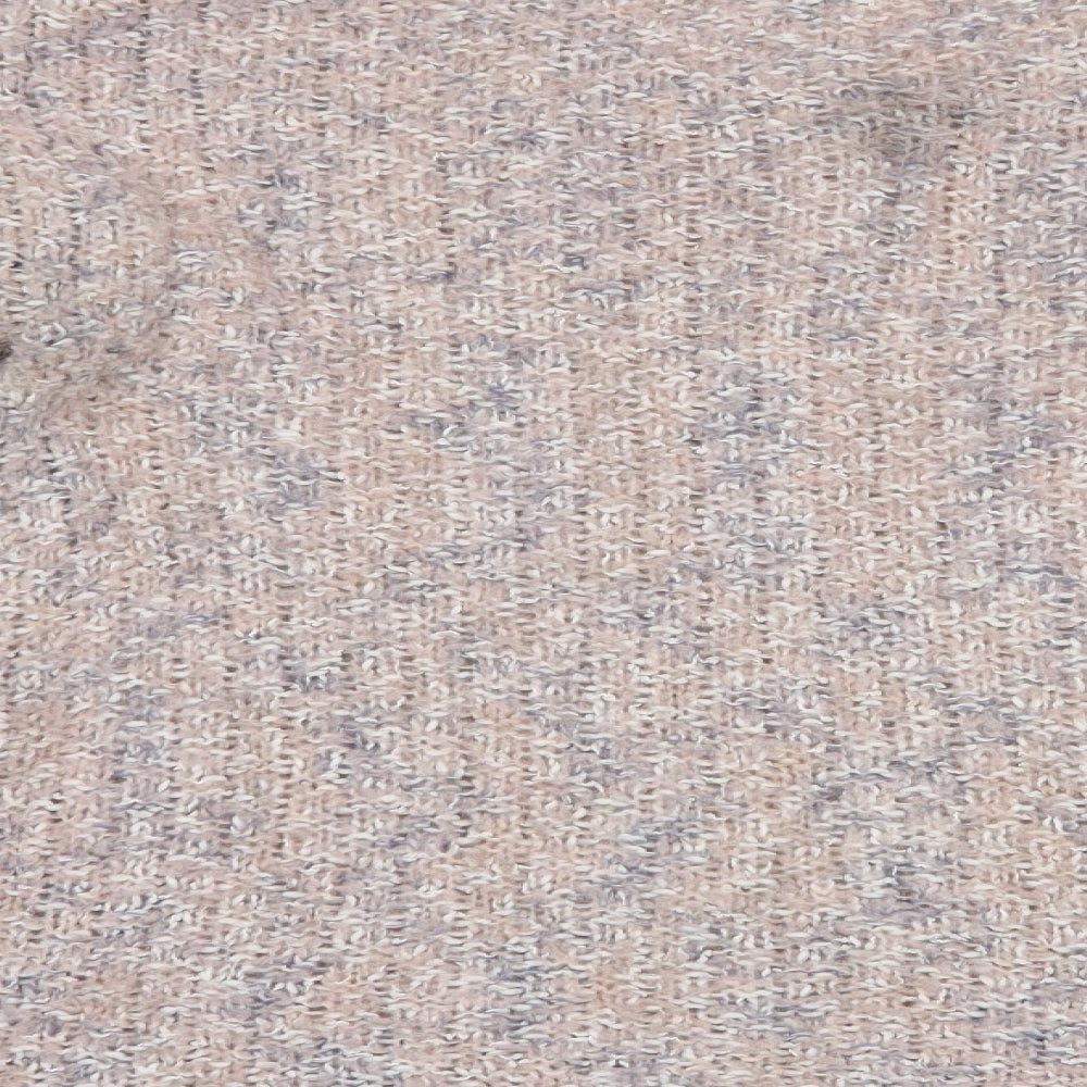 M & Co Womens Pink Crew Neck Polyester Pullover Jumper Size 10