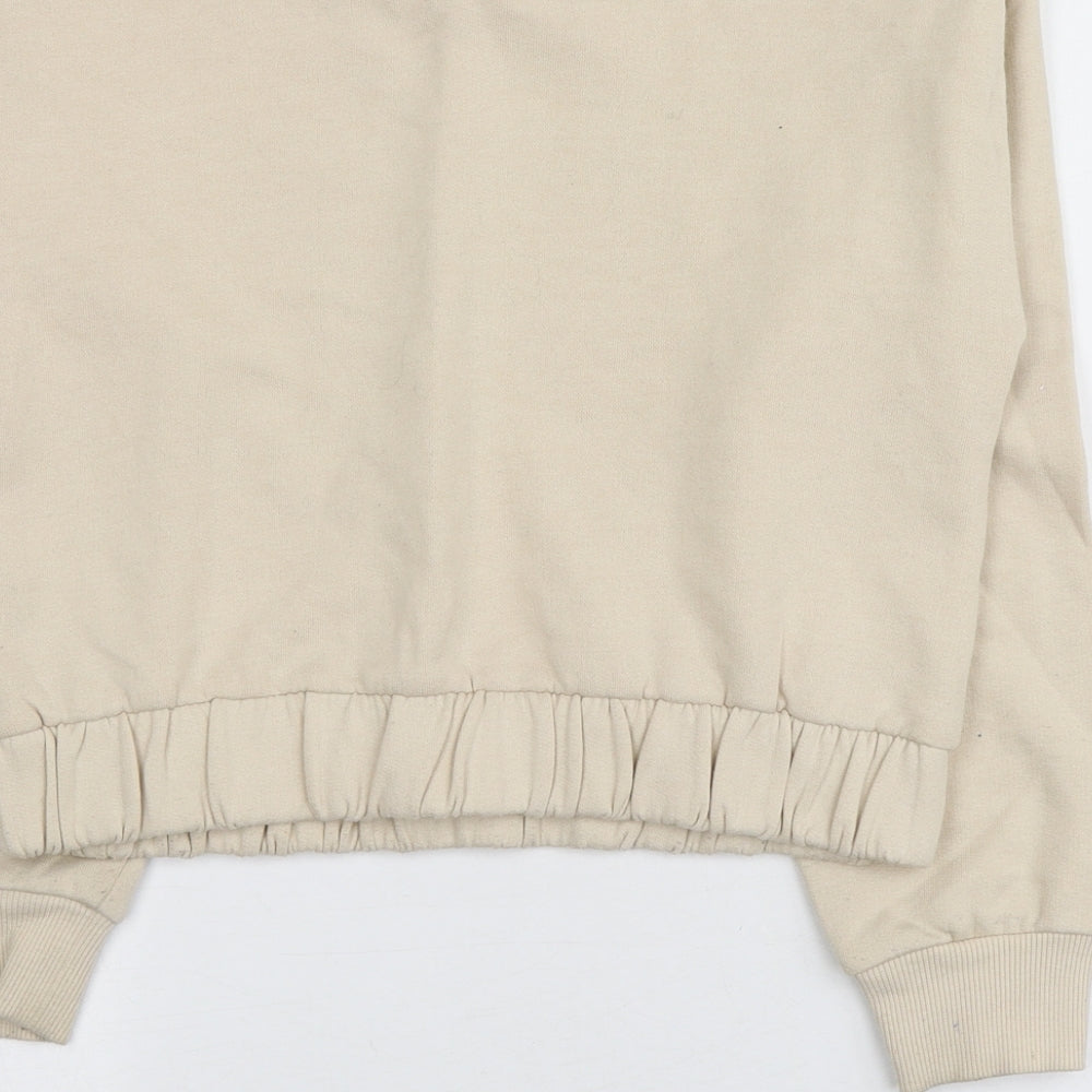George Girls Beige Geometric Cotton Pullover Sweatshirt Size 9-10 Years - Friends TV Series