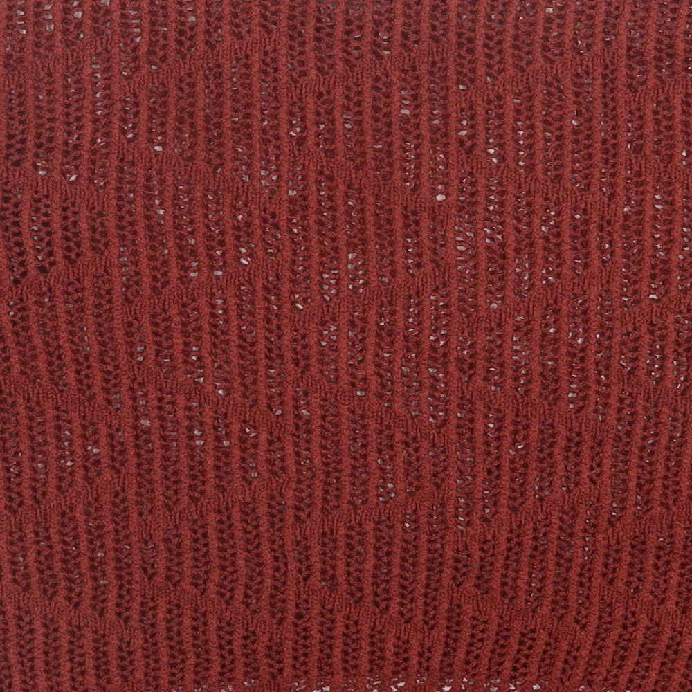 Papaya Womens Brown Boat Neck Acrylic Pullover Jumper Size S