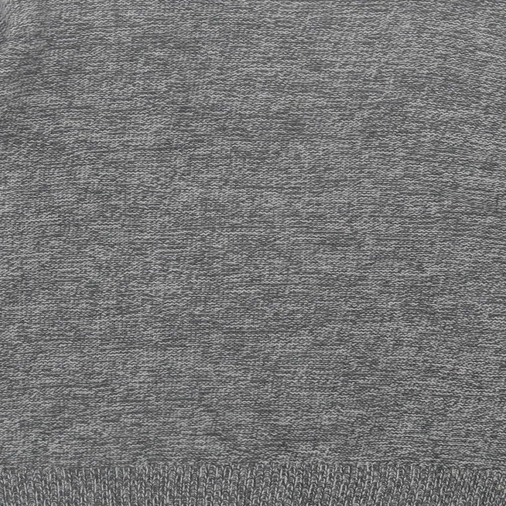 Brave Soul Womens Grey Crew Neck Acrylic Pullover Jumper Size XS
