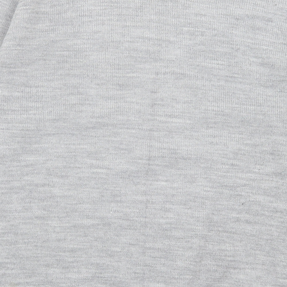 Preworn Womens Grey Crew Neck Acrylic Pullover Jumper Size S