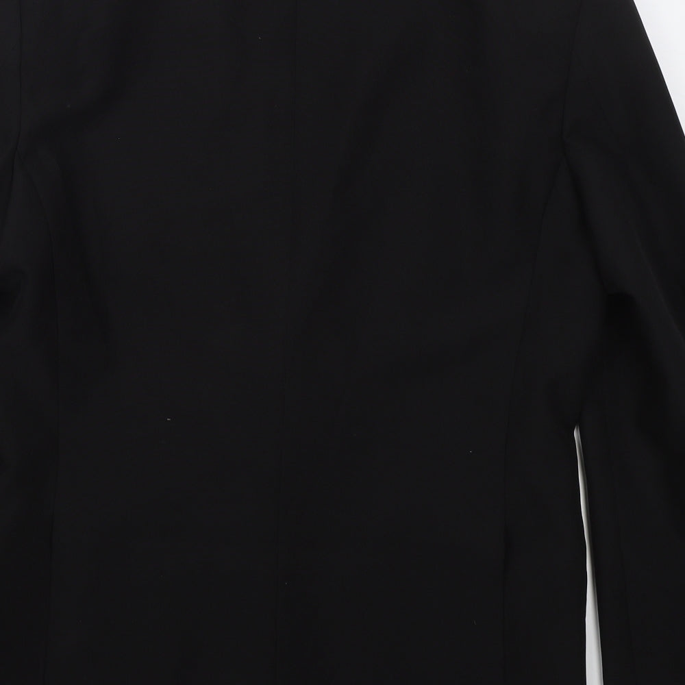 Charlton Gray Mens Black Polyester Jacket Suit Jacket Size 38