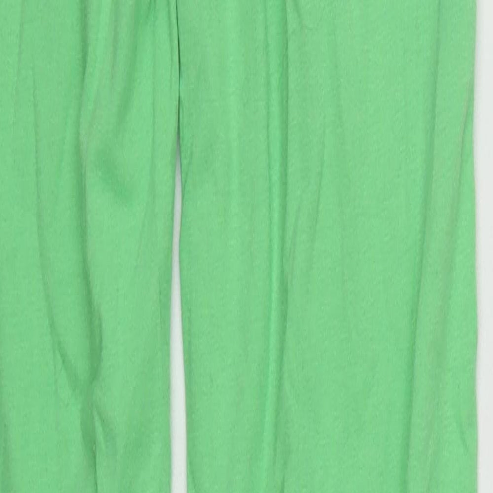 Missguided Womens Green Cotton Jegging Trousers Size 8 L33 in Regular