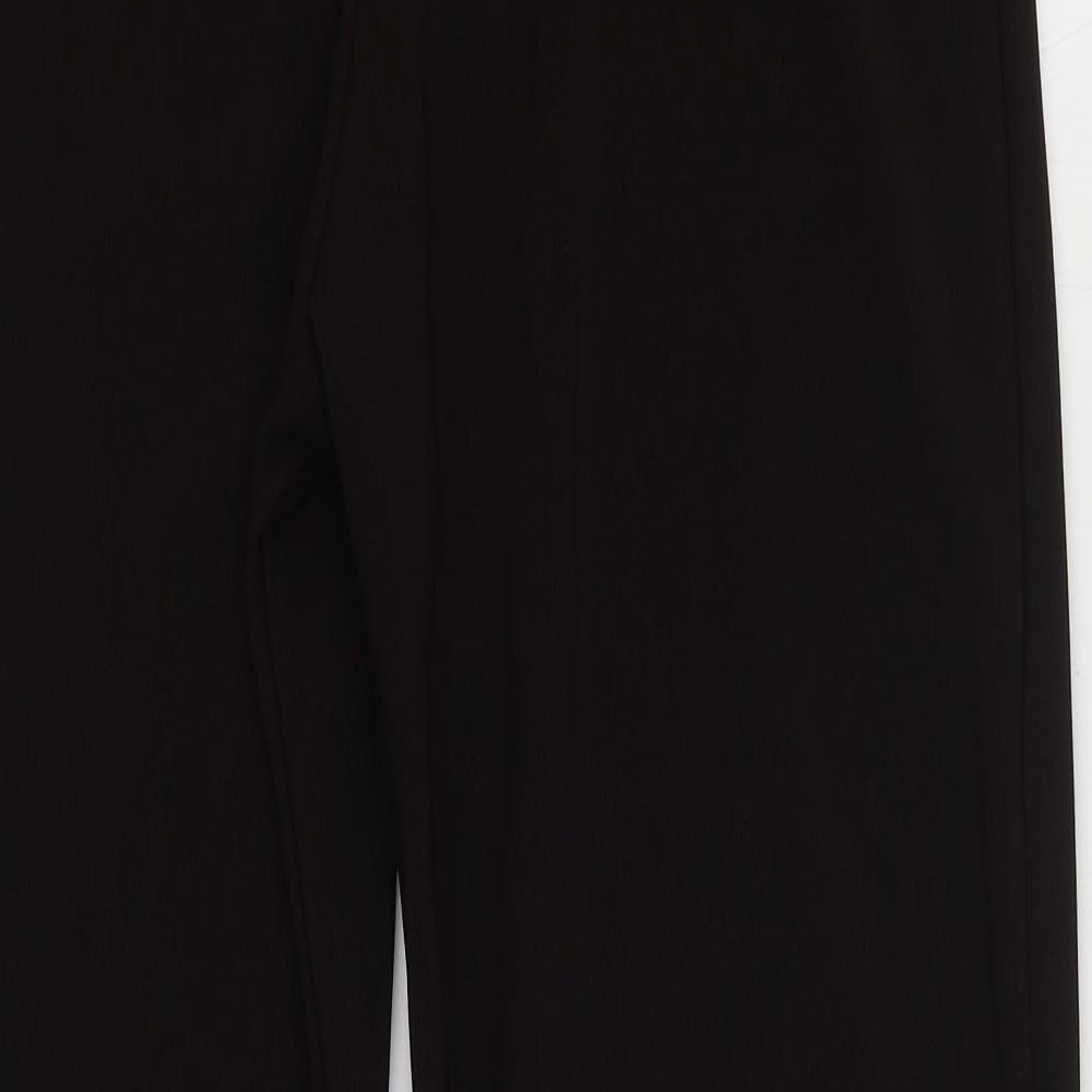 Preworn Womens Brown Cotton Blend Trousers Size 3XL L27 in Regular