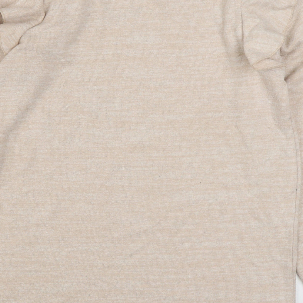F&F Womens Beige Polyester Pullover Sweatshirt Size 6 Pullover