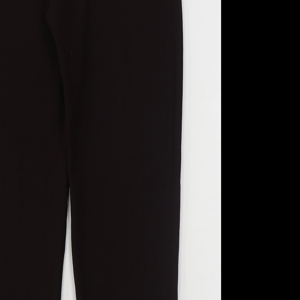 Preworn Womens Brown Polyester Trousers Size 3XL L29 in Regular