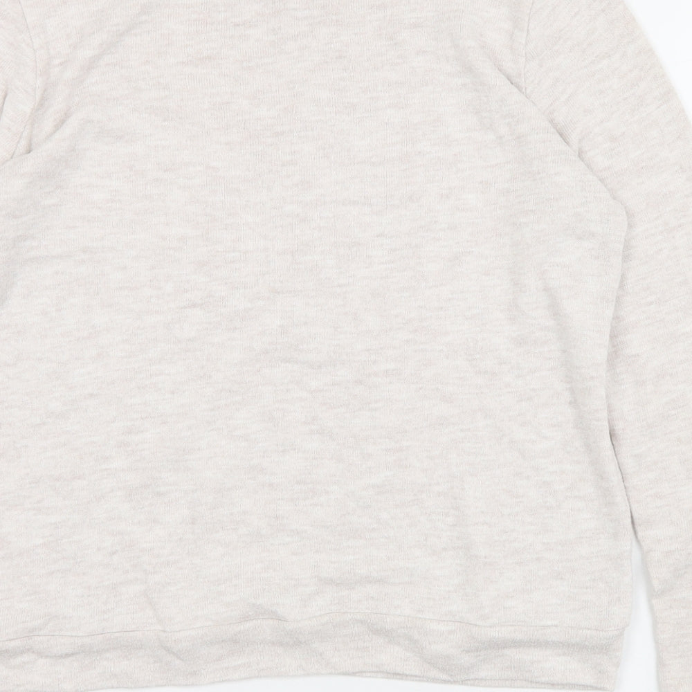 Atmosphere Womens Grey Crew Neck Acrylic Pullover Jumper Size 12