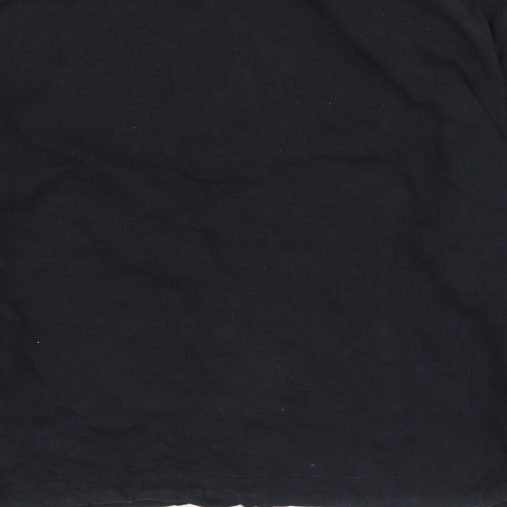 Pep & Co Womens Black Cotton Pullover Sweatshirt Size 12 - Miami 12-14