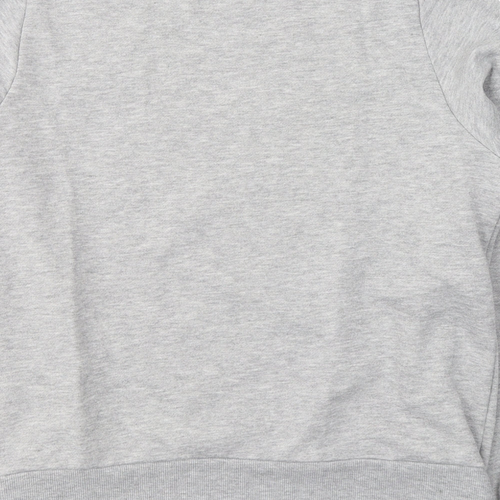 Pieces Womens Grey Polyester Pullover Sweatshirt Pullover