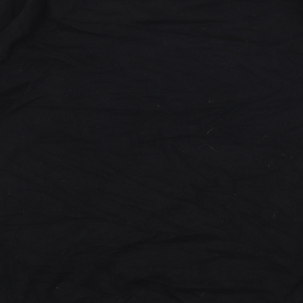Preworn Womens Black Round Neck Viscose Pullover Jumper Size M